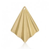 DQ Metalen hanger irregular rhombus 35x27mm Goud